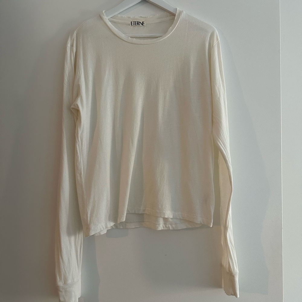 Éterne Long Sleeve Boyfriend T-Shirt Size S